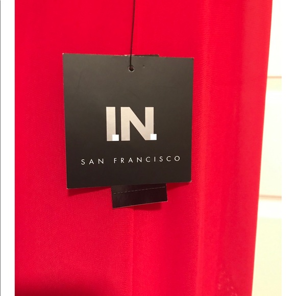 Red I.N. San Francisco dress size small BNWT - Picture 4 of 5
